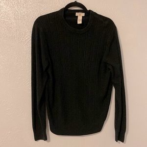 Cable knit front sweater